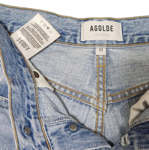 Agolde Riley High Rise Straight Jeans - Picture 9 of 11